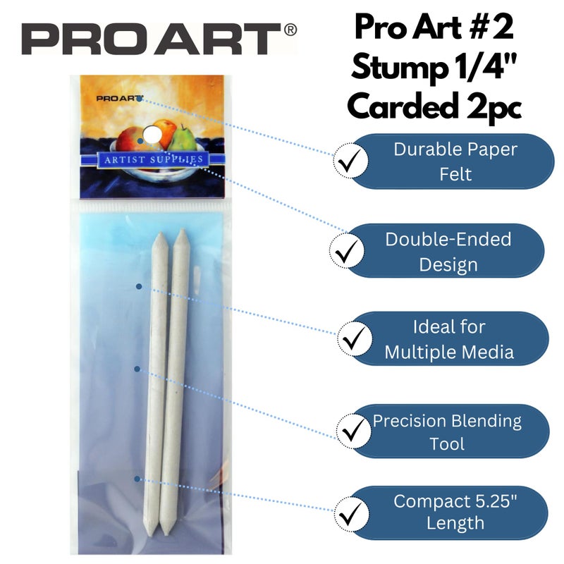 Pro Art Blending Stump  Natural 2 Piece - Image 2